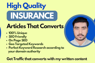 write SEO insurance articles for your business that converts