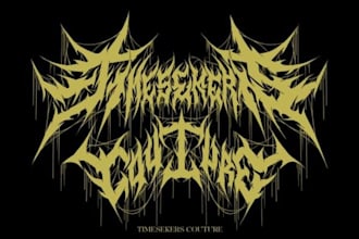 design a brutal death metal logo