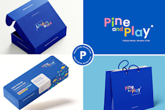 create brand strategy, identity design, style guide and branding kit