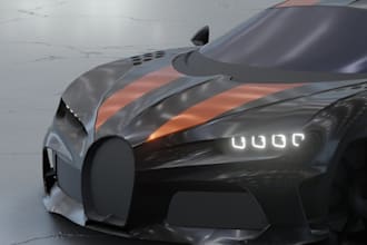 design a complete 3d car 3d car asset 3d interior exterior 3d rendering