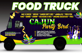 exclusive food truck design, food truck, truck wrap design, food trailer