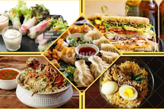 create recipes and food photography for your business
