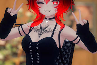 edit or upload custom vrchat avatar vtuber avatar nsfw anime avatar furry avatar