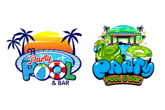 design a professional party pool logo