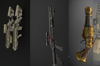 create roblox shotguns, pistols, rifles, swords and axe with scripting