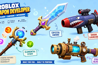 model detailed roblox firearms nd low poly props projectiles