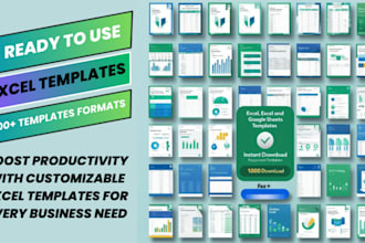 get 1000 customizable excel and google sheets templates