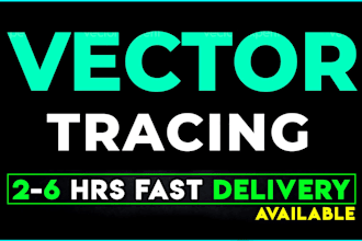 vector tracing convert logo, shape or text to vector