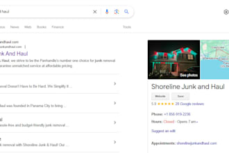 highly SEO optimized gmb for your junk removal business