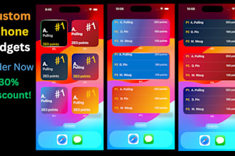make custom widgets of your iphone app
