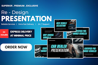 redesign PPT presentation business plan sales investor pitch deck google slides