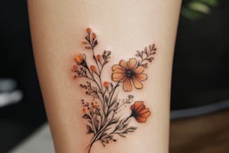 draw a custom tattoo design as a tattoo art