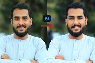 do high end portrait retouch and any photo edit