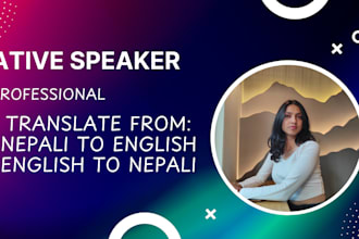 professionally translate from nepali to english