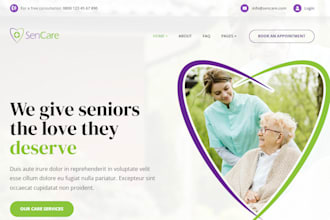 create home care website, healthcare staffing agency website, home care website