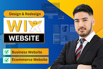 create wix website build wix website wix website redesign update wix website