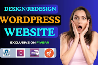 build a starter wordpress website for small, personal or business website