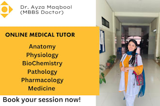 assist and teach you biology, medical subjects as a doctor