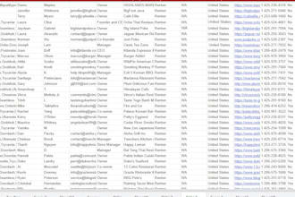 do web research and verified email list