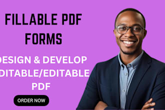 create an interactive PDF, fillable form, questionnaire, survey and google form