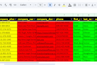 do data cleaning, web research, copy paste, scrub and contact list
