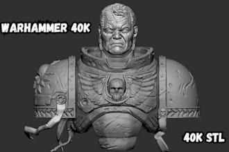 sculpt warhammer 40k miniatures age of sigmar tabletop game stl for printing