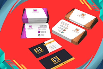create professional modern luxury minimalist digital business card letterhead