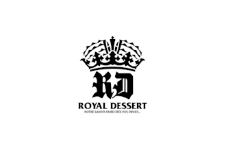 make elegant modern royal dessert logo