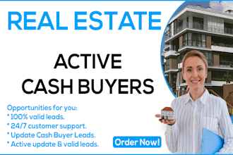 provide cash buyer leads for the real estate industry