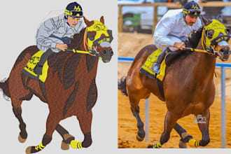 do embroidery digitizing into dst, pes, jef emb files in 1 hr