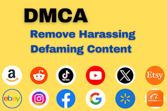 remove harassing content in facebook, instagram, tiktok, reddit,youtube, google