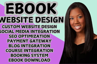 ebook website ebook pomotion ebook online course author website
