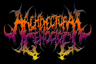 create a professional death black metal logo for you
