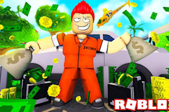 roblox shooting game,game level and UI design, simulator game, tycoon game,lobby