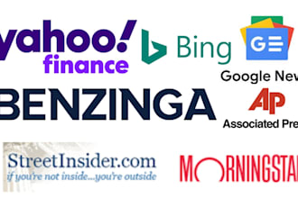 do yahoo finances, google news, press release writing with pr distribution