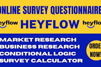 create online survey questionnaire with logic and calculator using heyflow