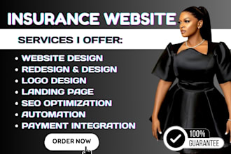 build wordpress life insurance website health insurance auto insurance website