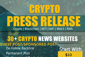 do crypto promotion by crypto press release on top crypto sites