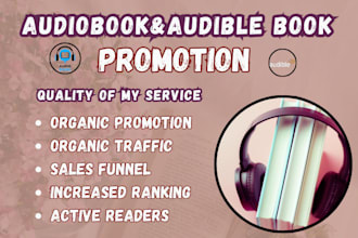 promote acx audiobook audible book and amazon book promotion