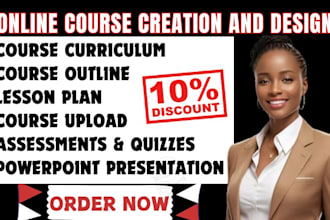 develop online course content course curriculum lesson plan ppt course outline