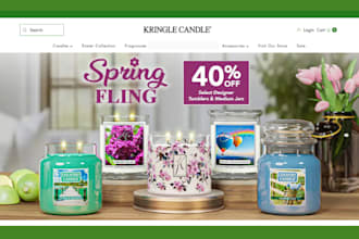 design candle shopify store candle shopify website candle dropshipping store