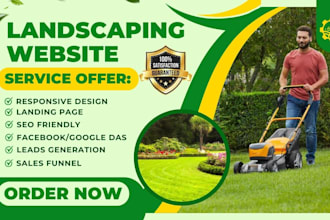 do landscape website, lawn care website, landscaping website design