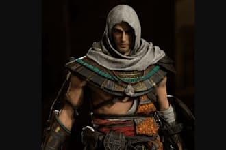 3d metahuman character, 3d game assets, unreal engine 5,animate 3d, rig 3d, hair