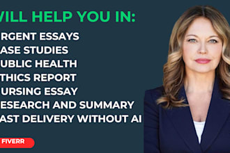 do nursing research and summary writing