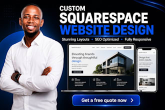 build squarespace website redesign, clone design squarespace website development
