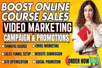 do effective udemy course promotion, thinkific course, online course promotion