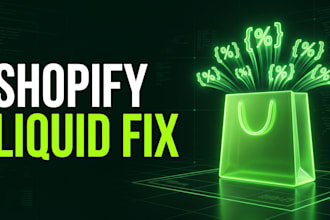 do shopify custom liquid coding, bug fixing and customization