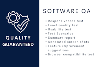 test your software, website, apps, and document bugs
