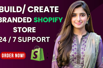 create branded shopify store, dropshipping store, shopify website,