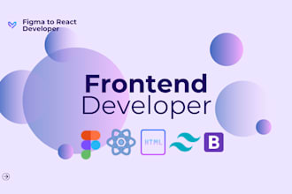 convert figma to react js, html css, next js responsive website with tailwind
